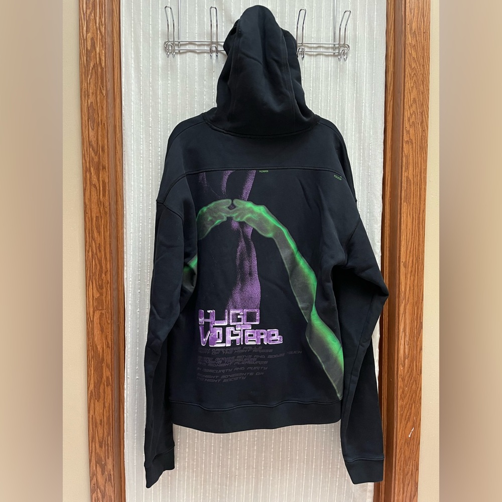 HUGO BOSS x VERTERE BERLIN Mens 2XL Hoodie Sweatshirt Back Graphic Art Print